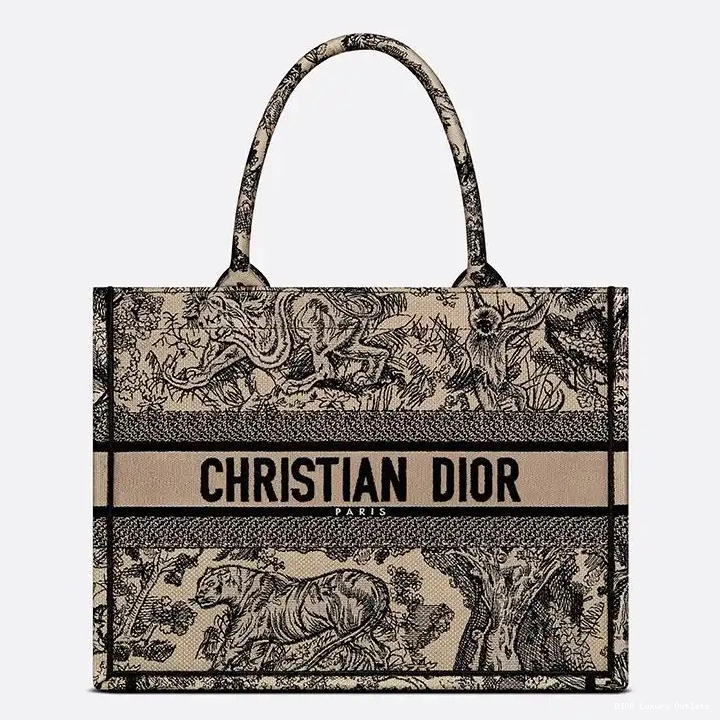 Canvas Motif Toile Beige De Tote Book Jouy Dior 0507 Luxury